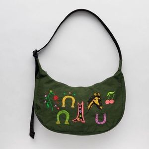 Medium Nylon Crescent Bag